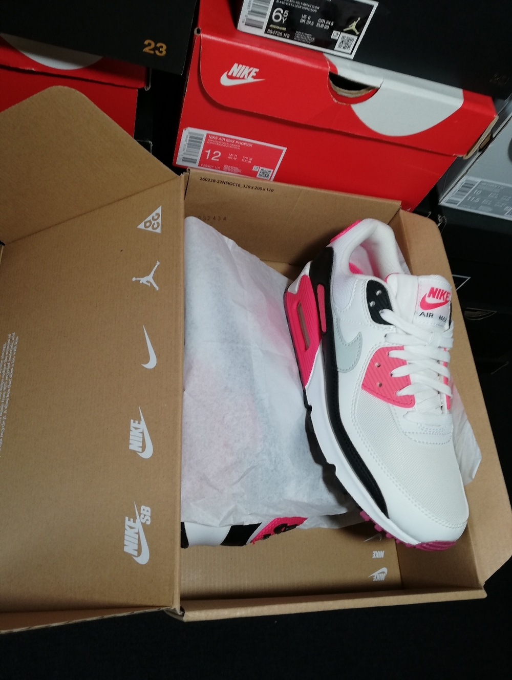 NIKE AIR MAX 90S "INFRARED" WOMEN'S US SIZE 8.5 BRAND NEW IN BOX - Picture 5 of 15